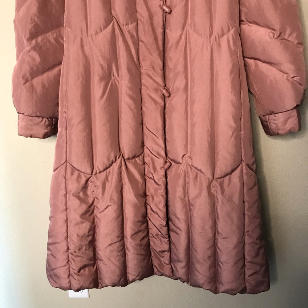 Full Length Down Puffer Coat Sz L - Picture 3 of 12